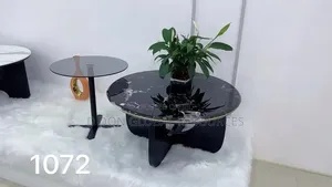 Centre Table With Glass Top Side Stool