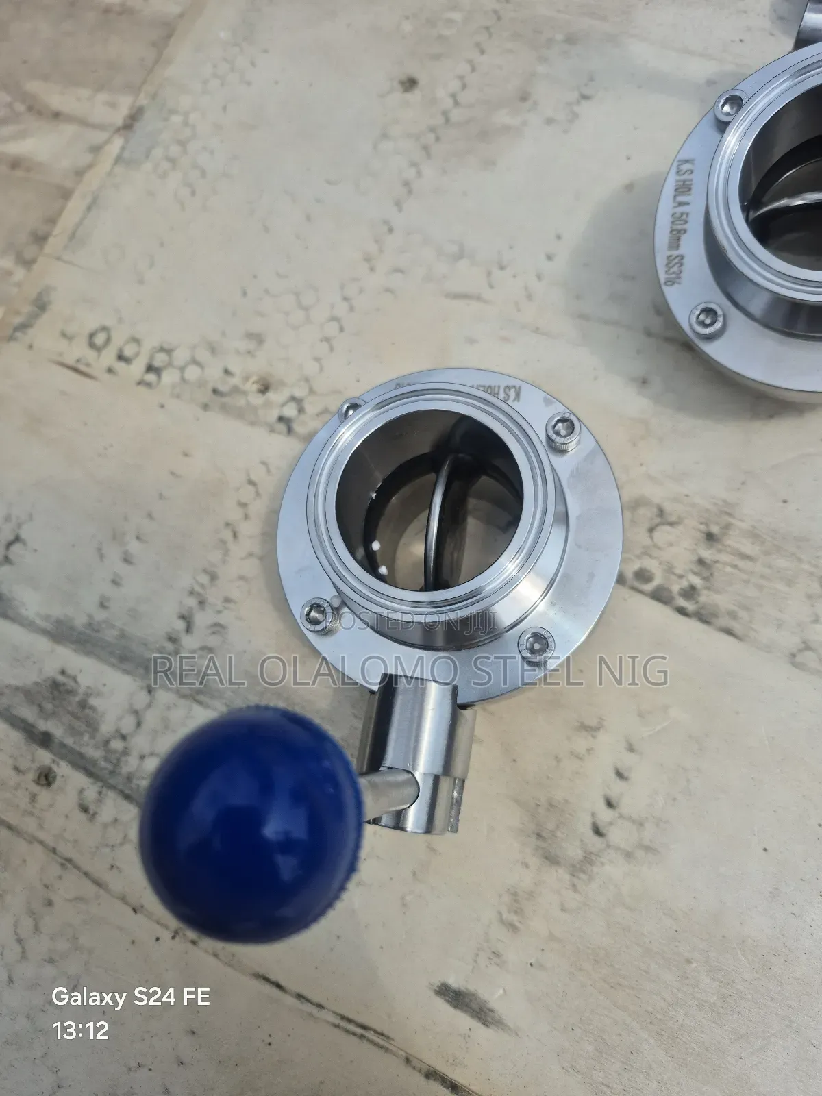 Dn 50 T C Butterfly Valve , Ferrules