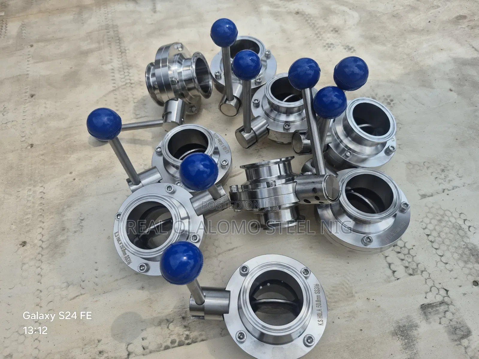 Dn 50 T C Butterfly Valve , Ferrules