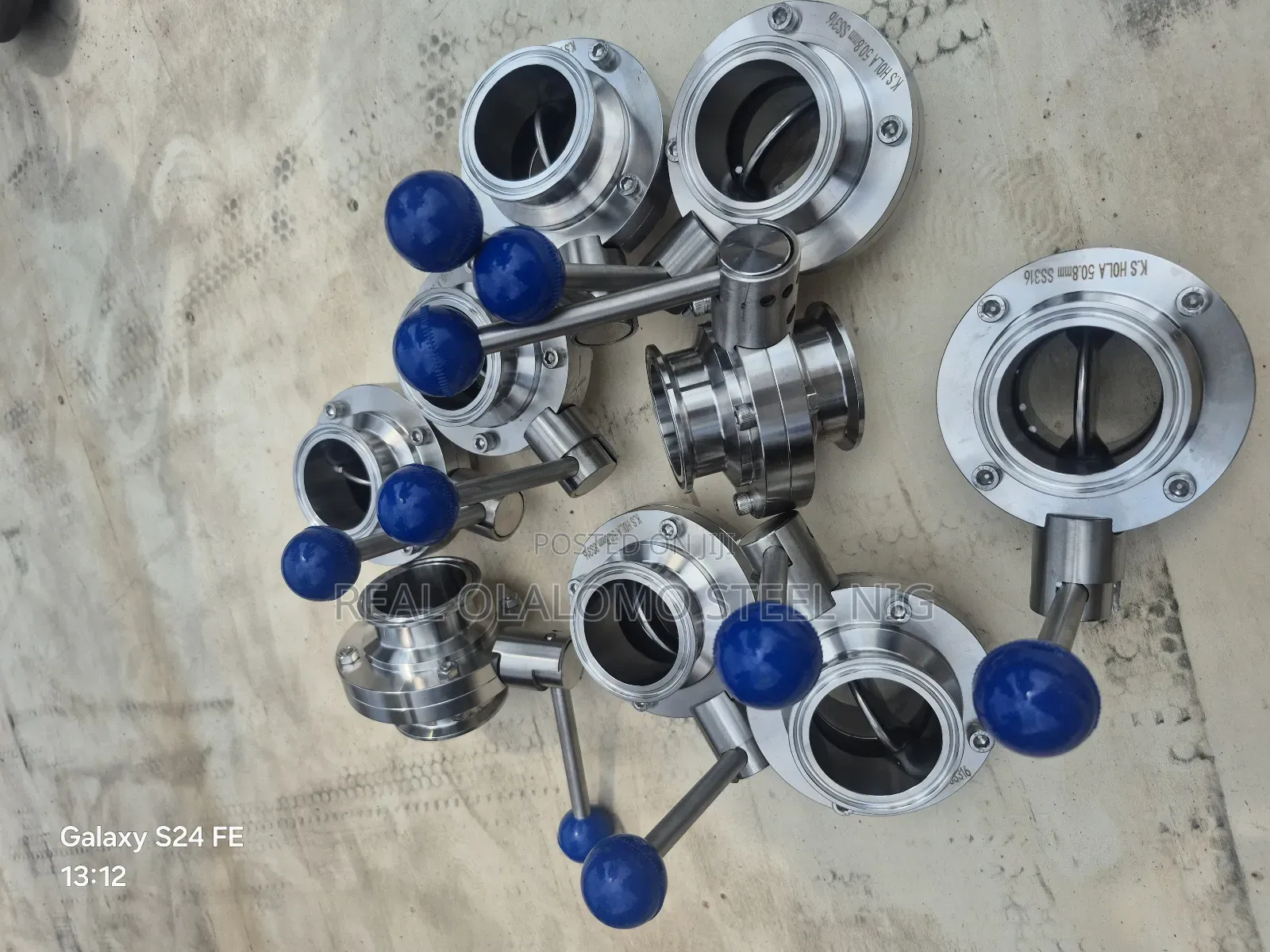 Dn 50 T C Butterfly Valve , Ferrules