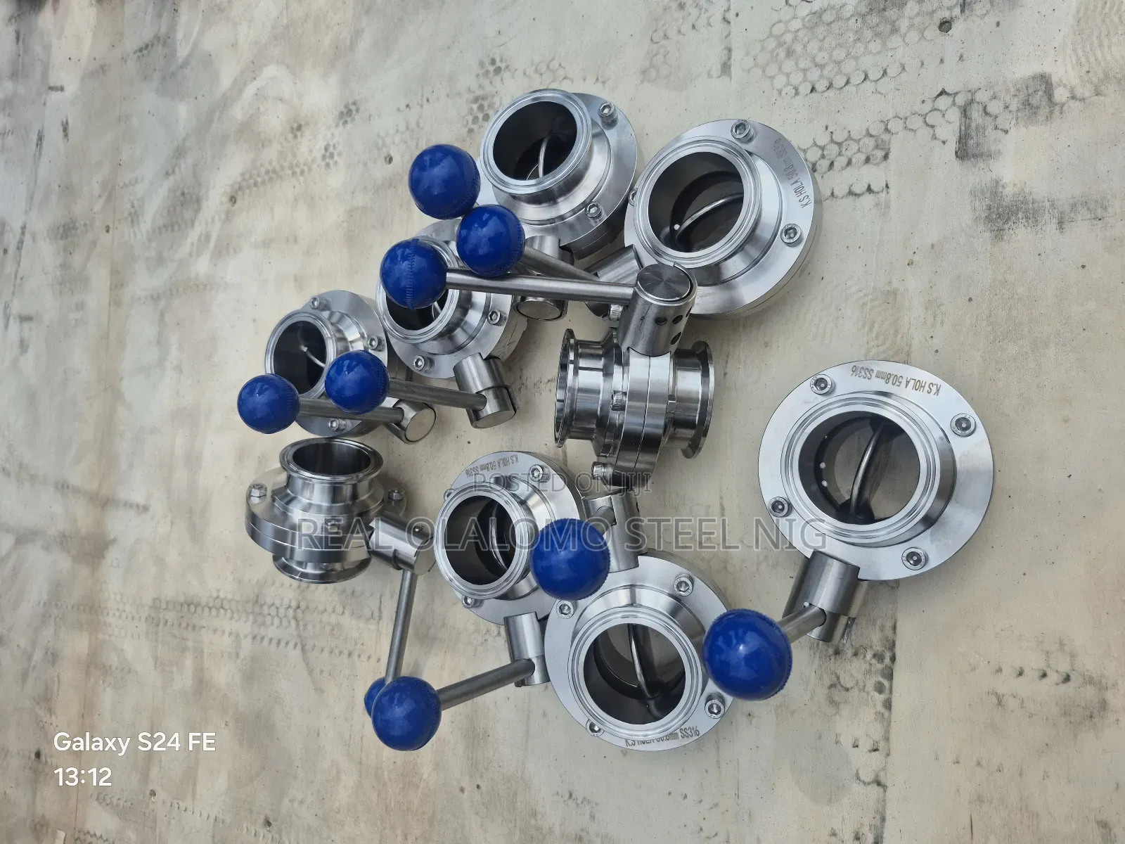 Dn 50 T C Butterfly Valve , Ferrules