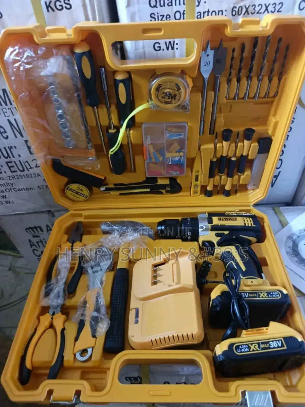 Dewalt Cordless Drill Tools Box