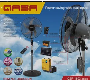 18 Inches Solar Rechargeable Solar Fan