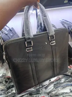 Emporio Armani Quality Luxury Men Genuine Leather Laptop Bag