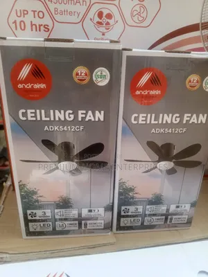 Andrakk Rechargeable Ceiling Fan With Remote Control