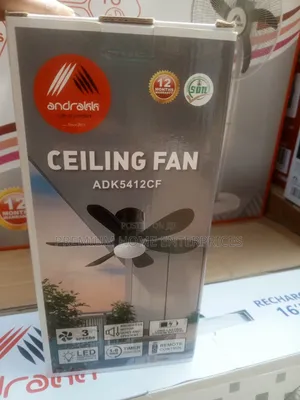 Andrakk Rechargeable Ceiling Fan With Remote Control
