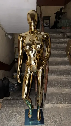Female Size 12 Gold Chrome Display Fashion Mannequins