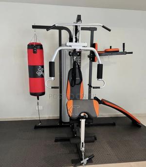 3 Station Multi Gym With Boxing Stand