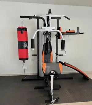 3 Station Multi Gym With Boxing Stand