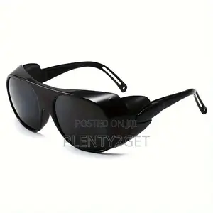 1pc Industrial Welding Goggles, Safety Goggles, Glass Lenses, Blocking