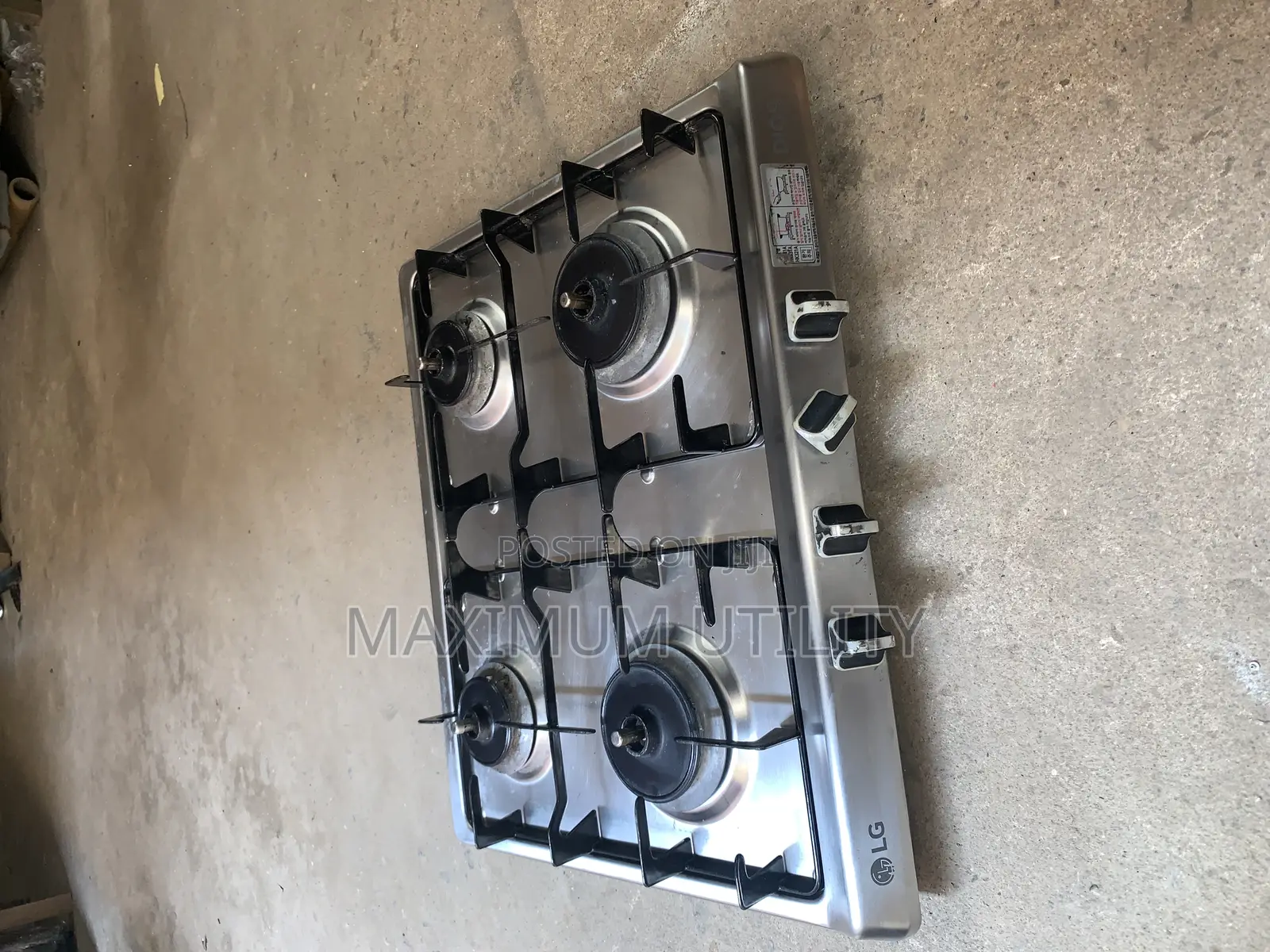 Four Burner Stainless Steel Cooker