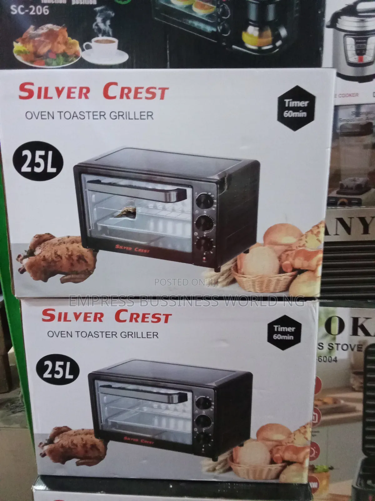 25 Liters Oven, Toaster, Griller 3 in 1