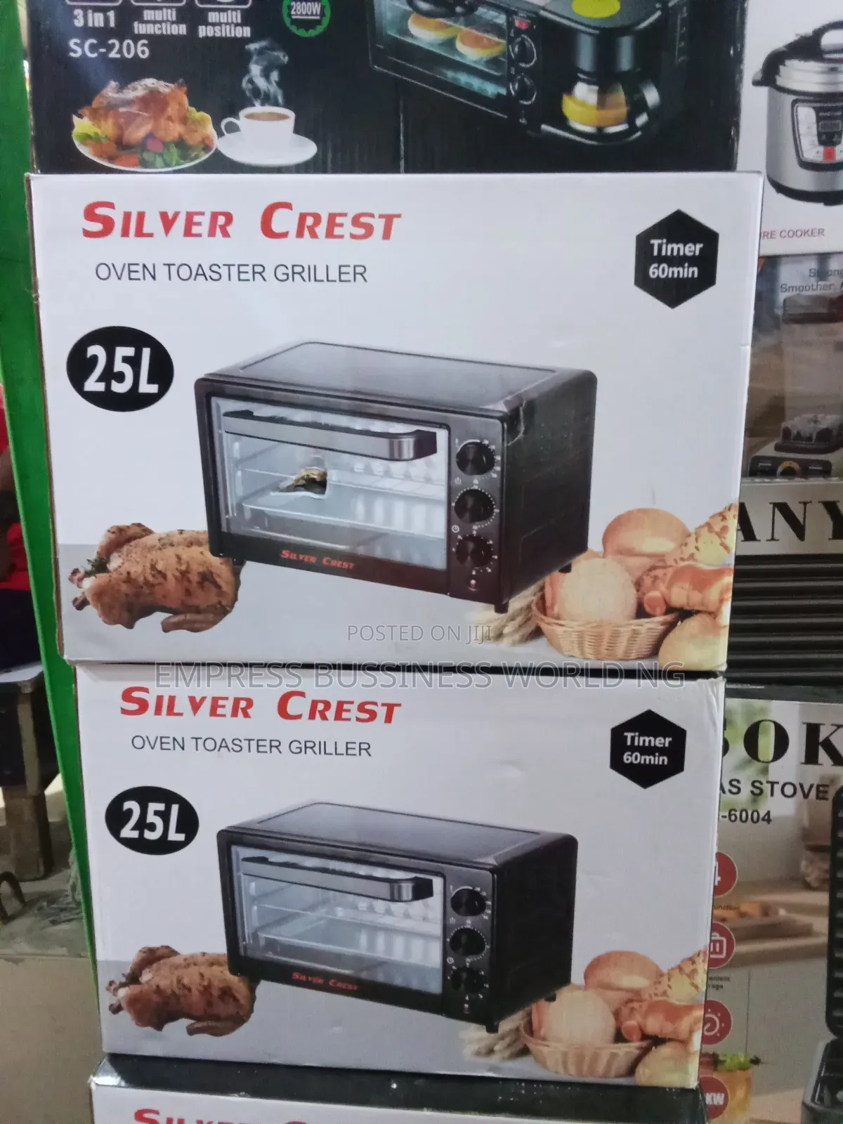 25 Liters Oven, Toaster, Griller 3 in 1