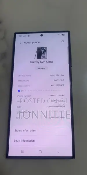 Samsung Galaxy S24 Ultra 256 GB Black