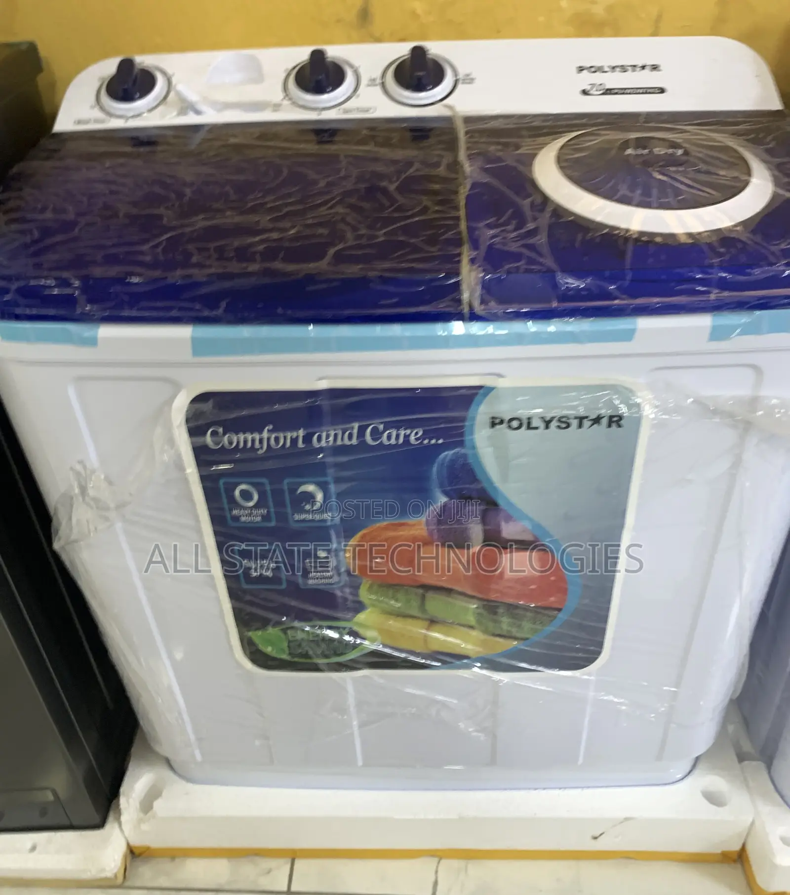 Polystar 7kg Double Tub Top Loader Washing Machine