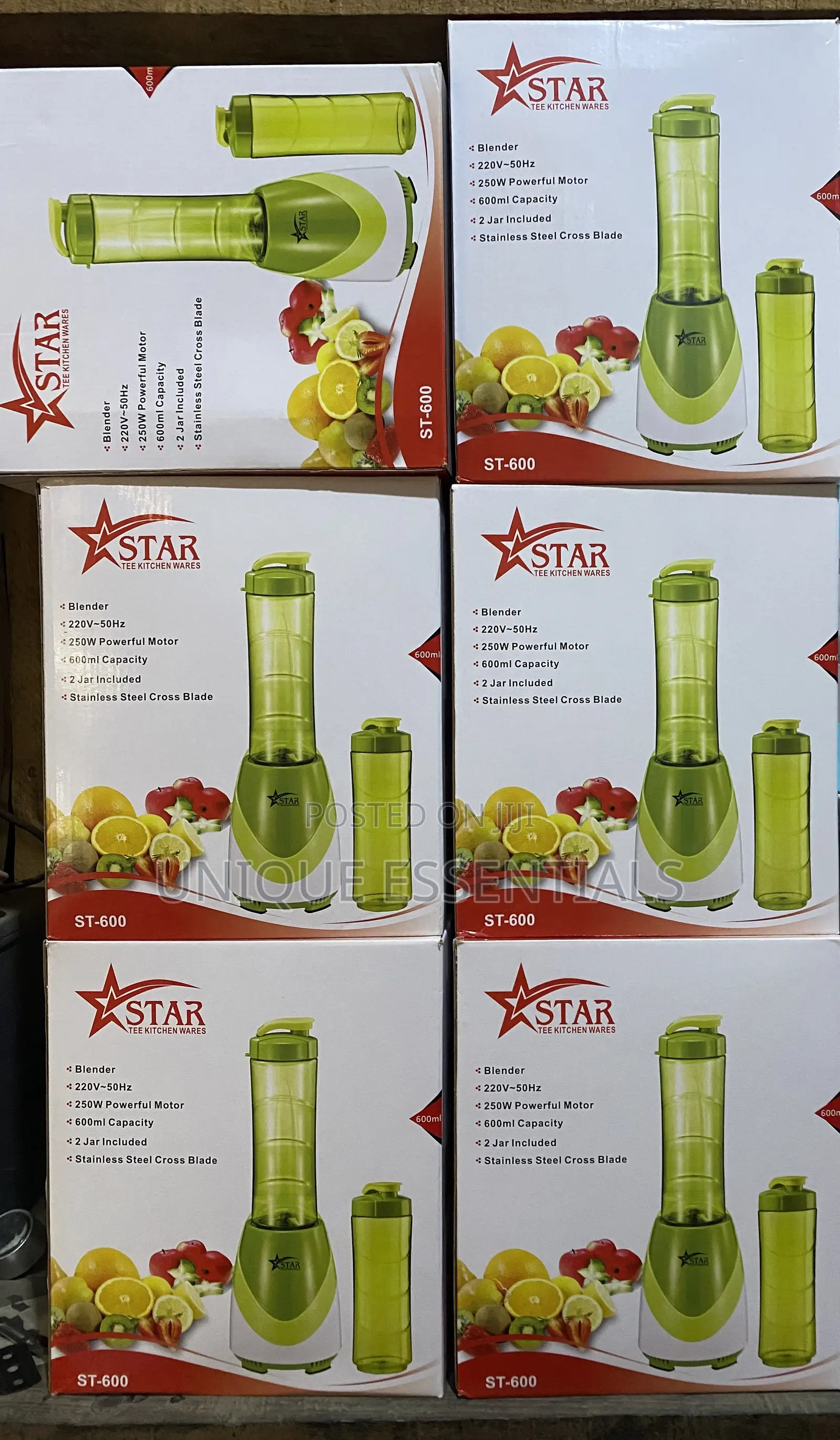 Star 2cups Smoothie Maker With Cross Blade