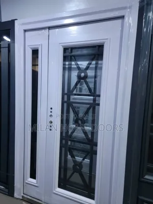 4ft White French Glass Security Door