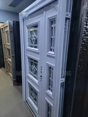 4ft White French Glass Security Door