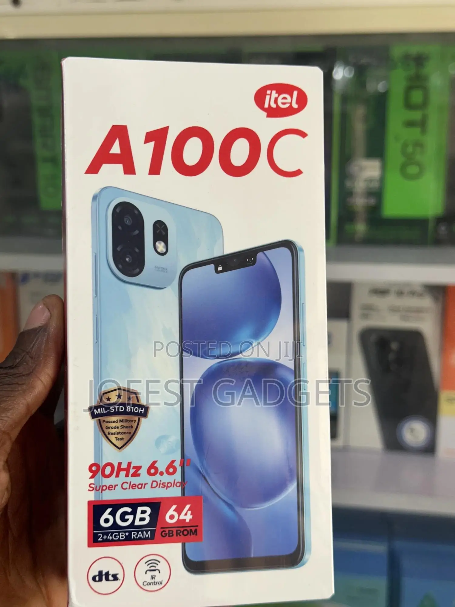 New Itel A100C 64 GB Black
