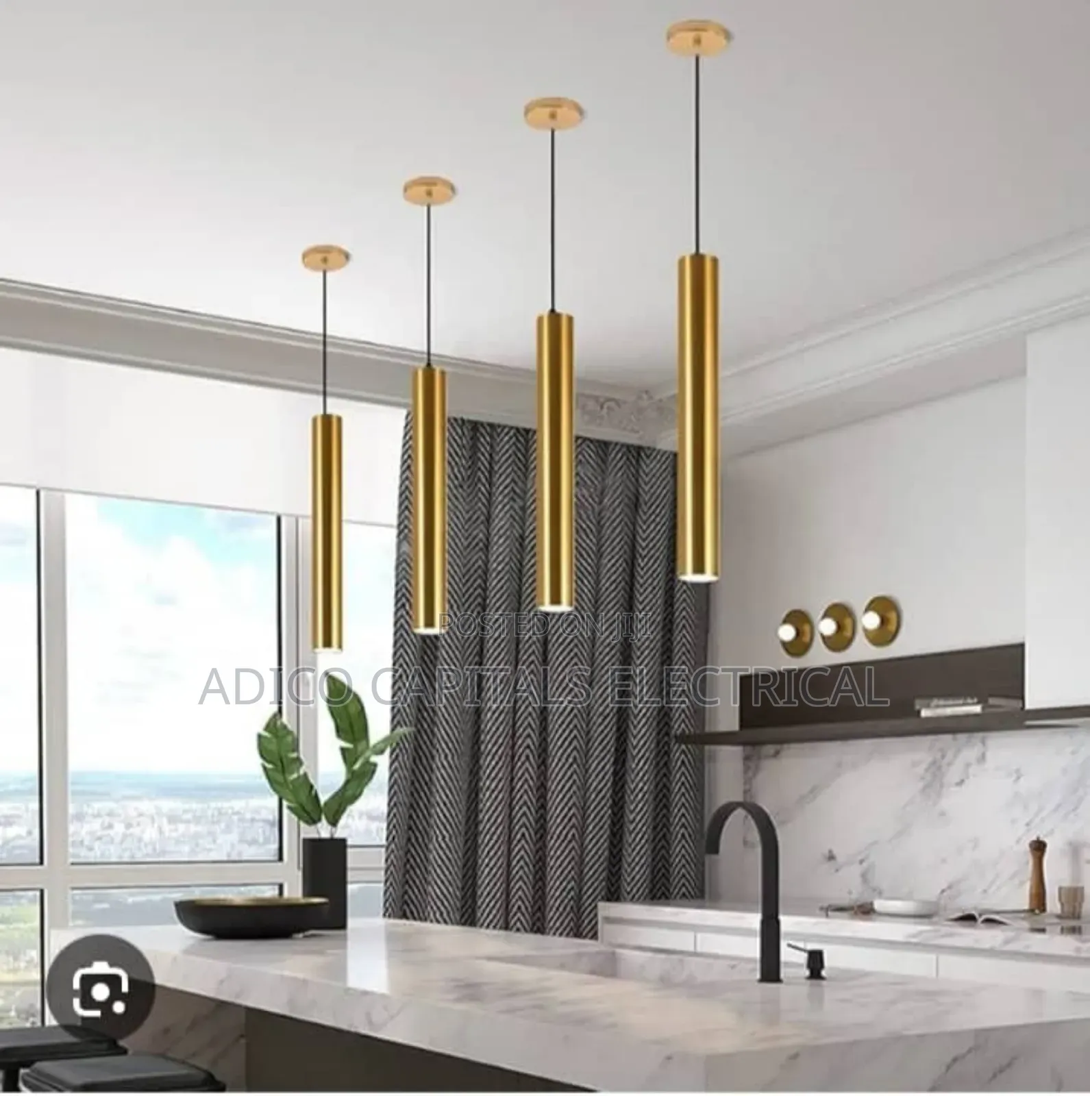 Golden Pendants Light