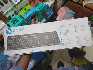 Hp K-1700 Wired Keyboard – Full-Size Usb, Quiet Spill-Resistant