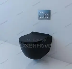 Black Wall Hung Water Closet
