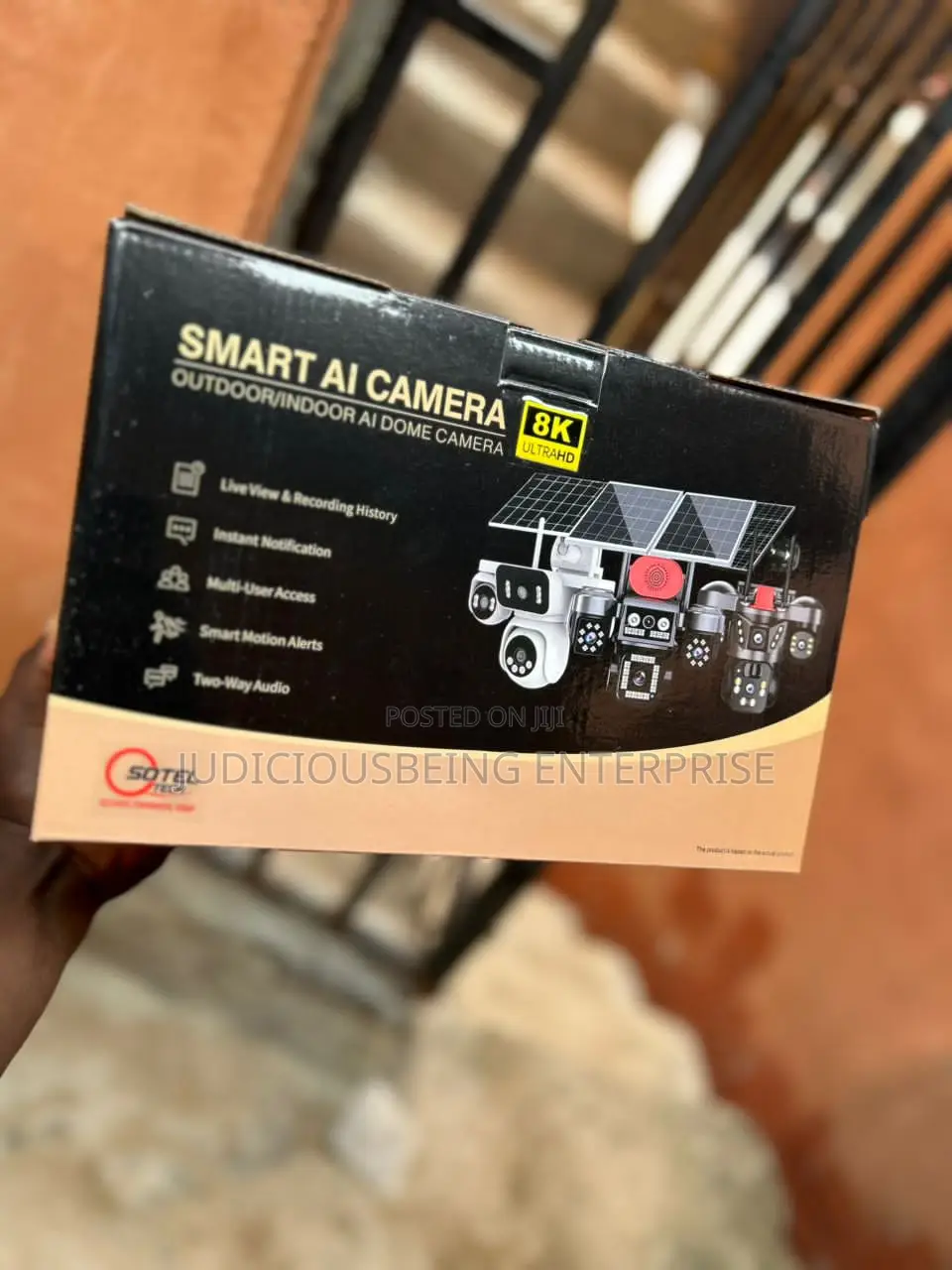 4 Lens 4g Solar Camera With Resolution