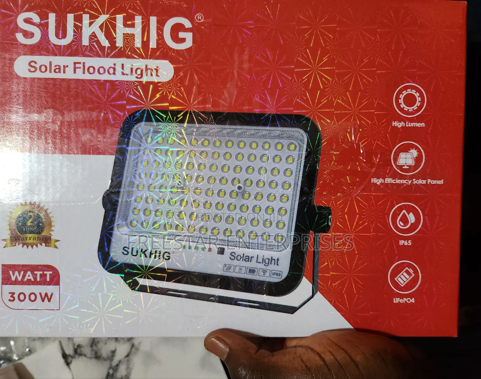 Sukhig 300w Flood Light Solar Panel.