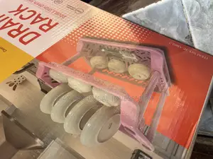 2 Layer Plastic Plate Rack