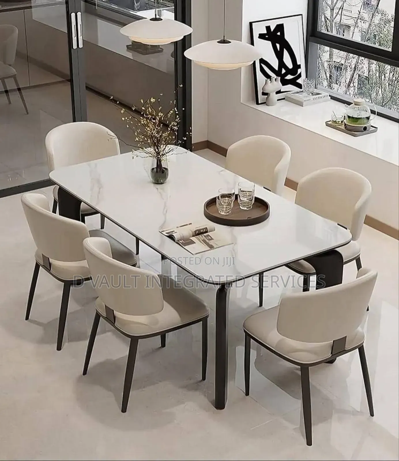 6 Seater Oasis Marble Dinning