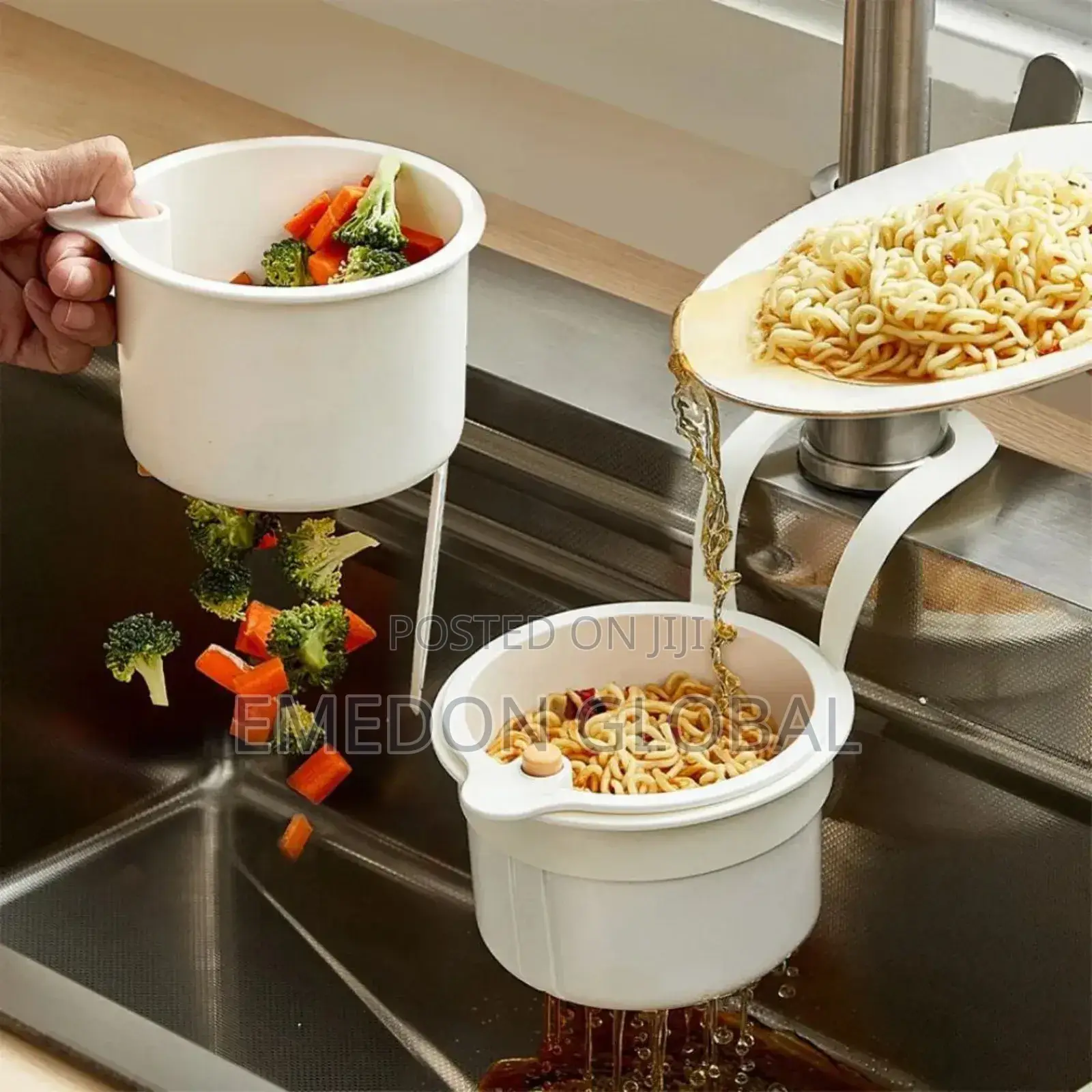 2in1 Kitchen Sink Strainer Filter Basket