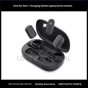 Qy10 Wireless Microphone Anc Plug Play Magnetic Lapel Charging Case
