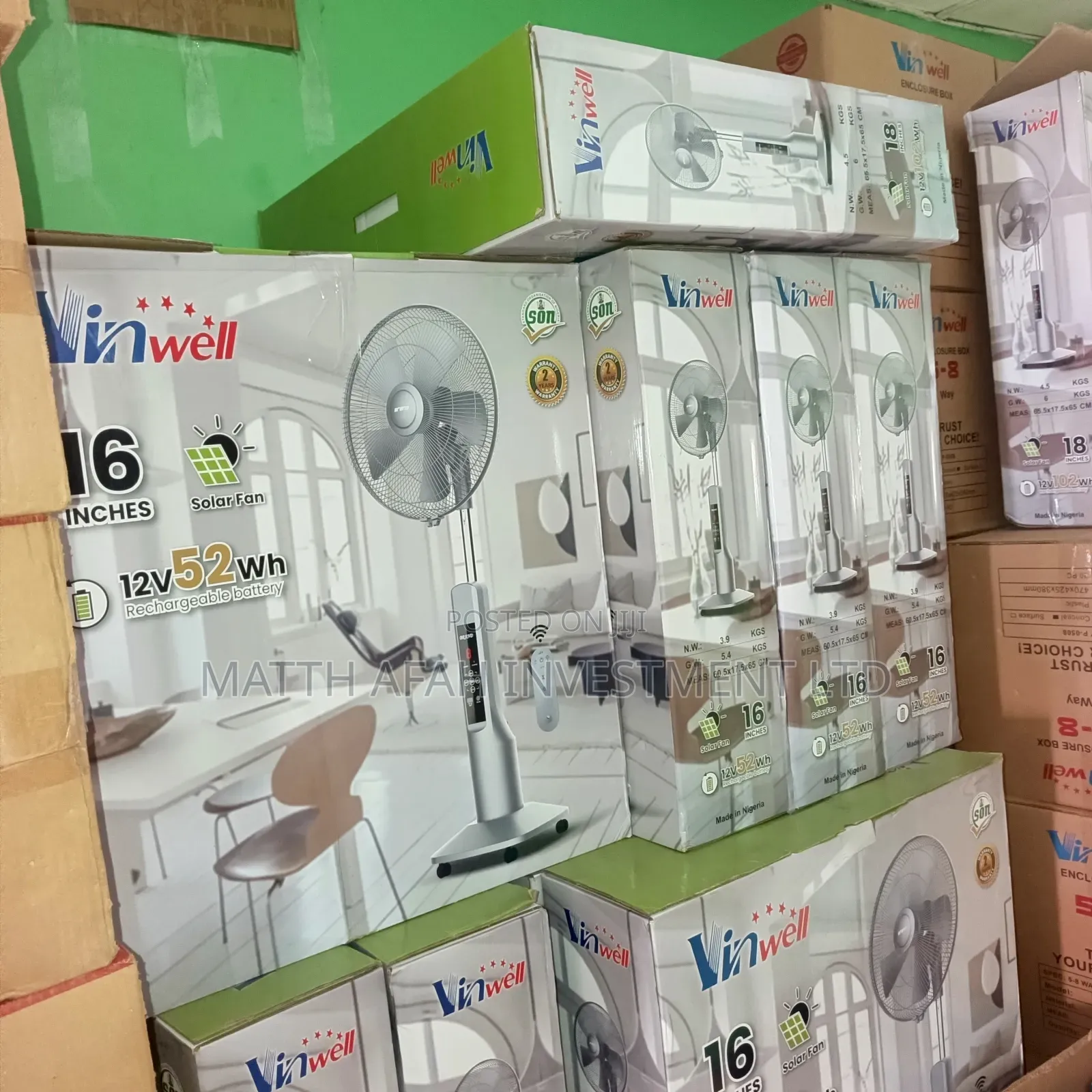 Solar/Electric Chargeable Fan
