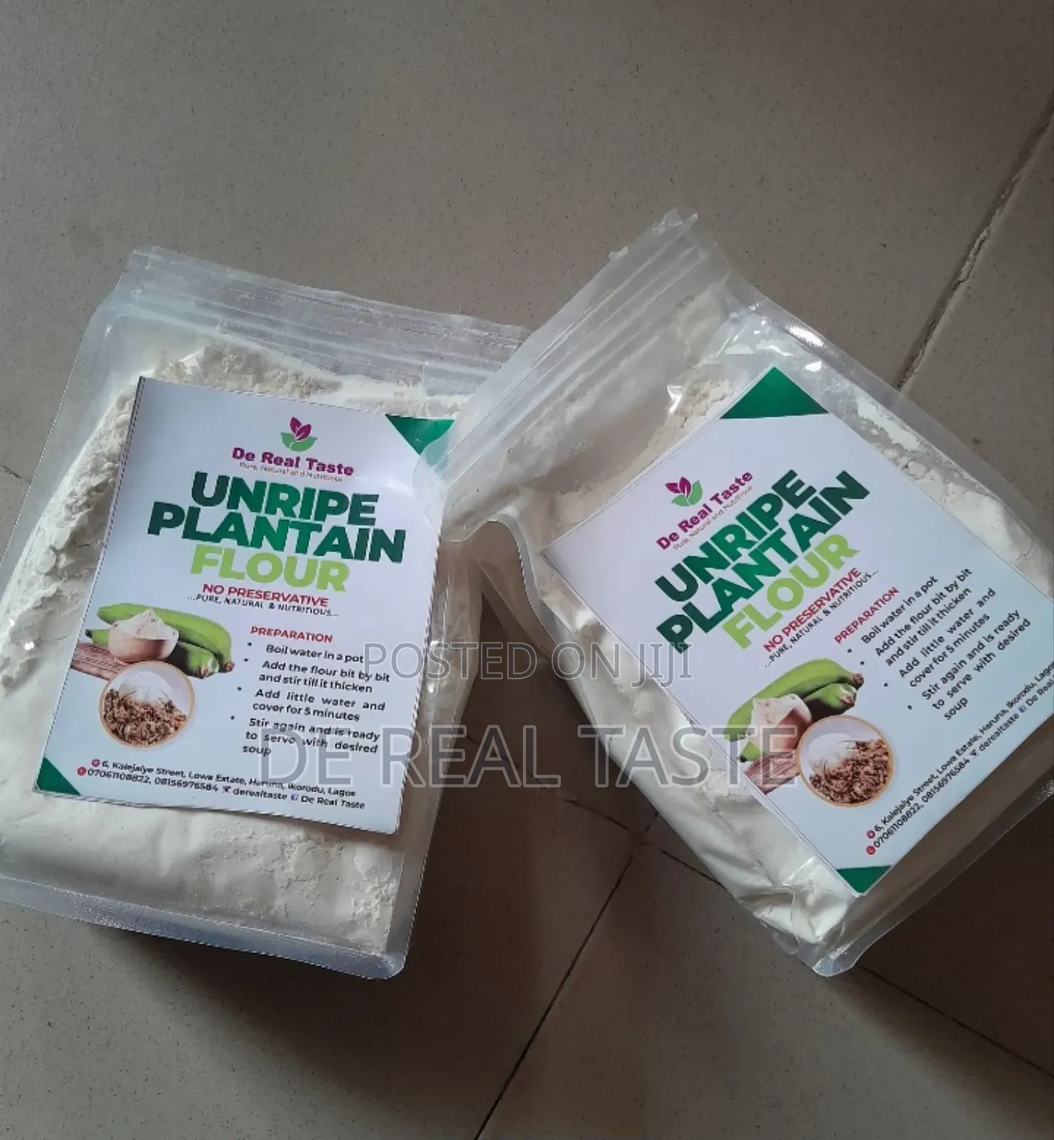 Unripe Plantain Flour