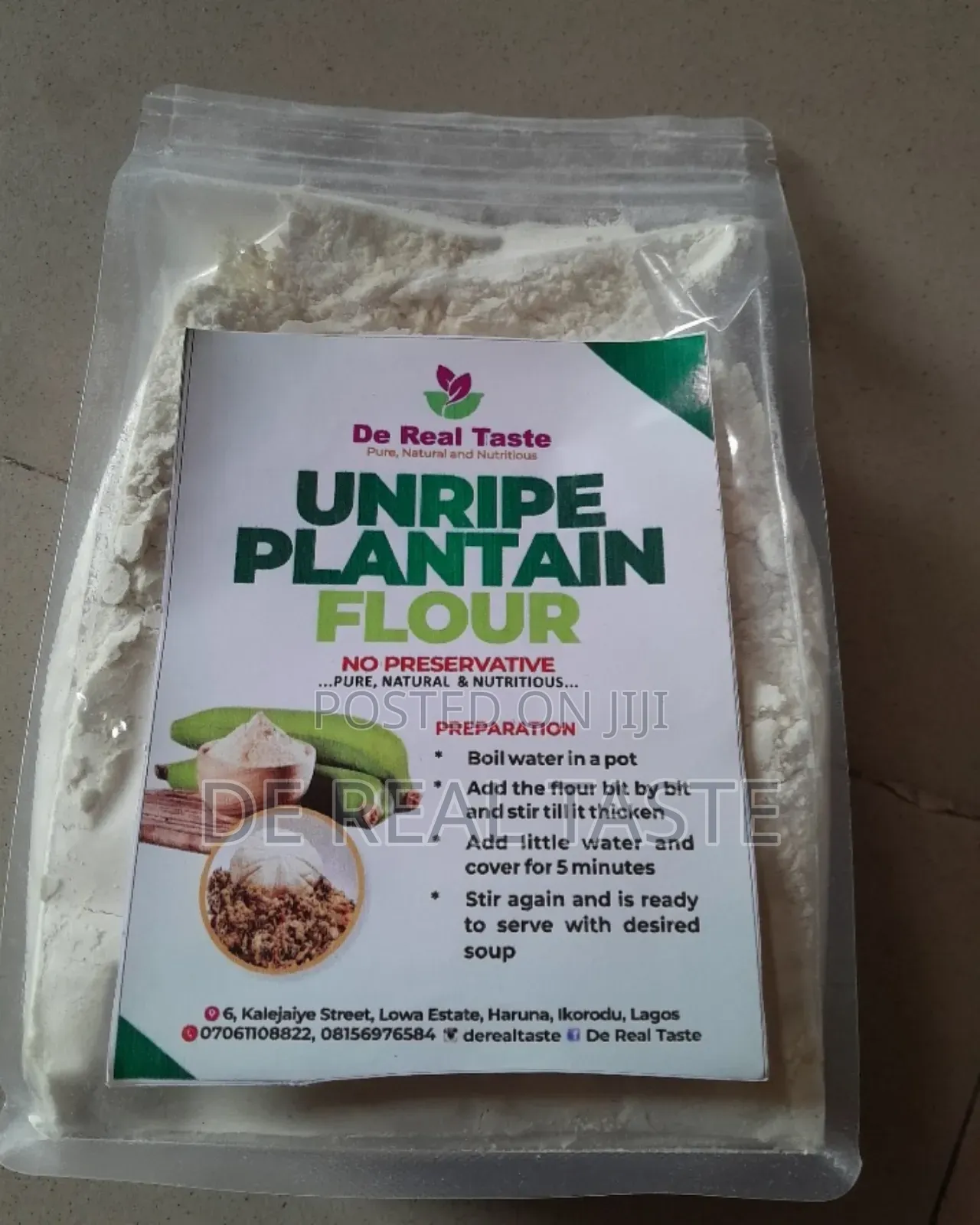 Unripe Plantain Flour