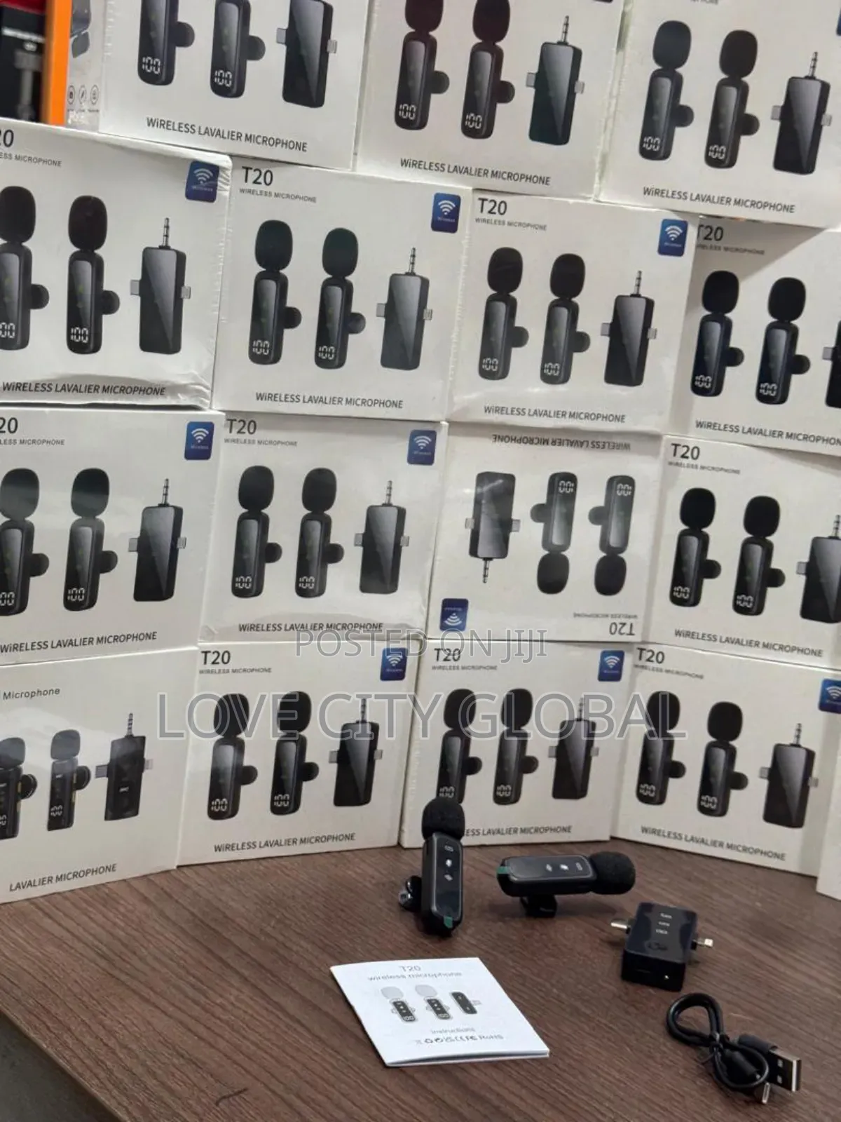 T20 Dual Anc Wireless Microphone Led Display for iPhone,Type C, Camera