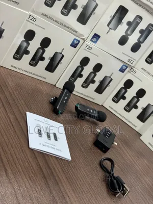 T20 Dual Anc Wireless Microphone Led Display for iPhone,Type C, Camera