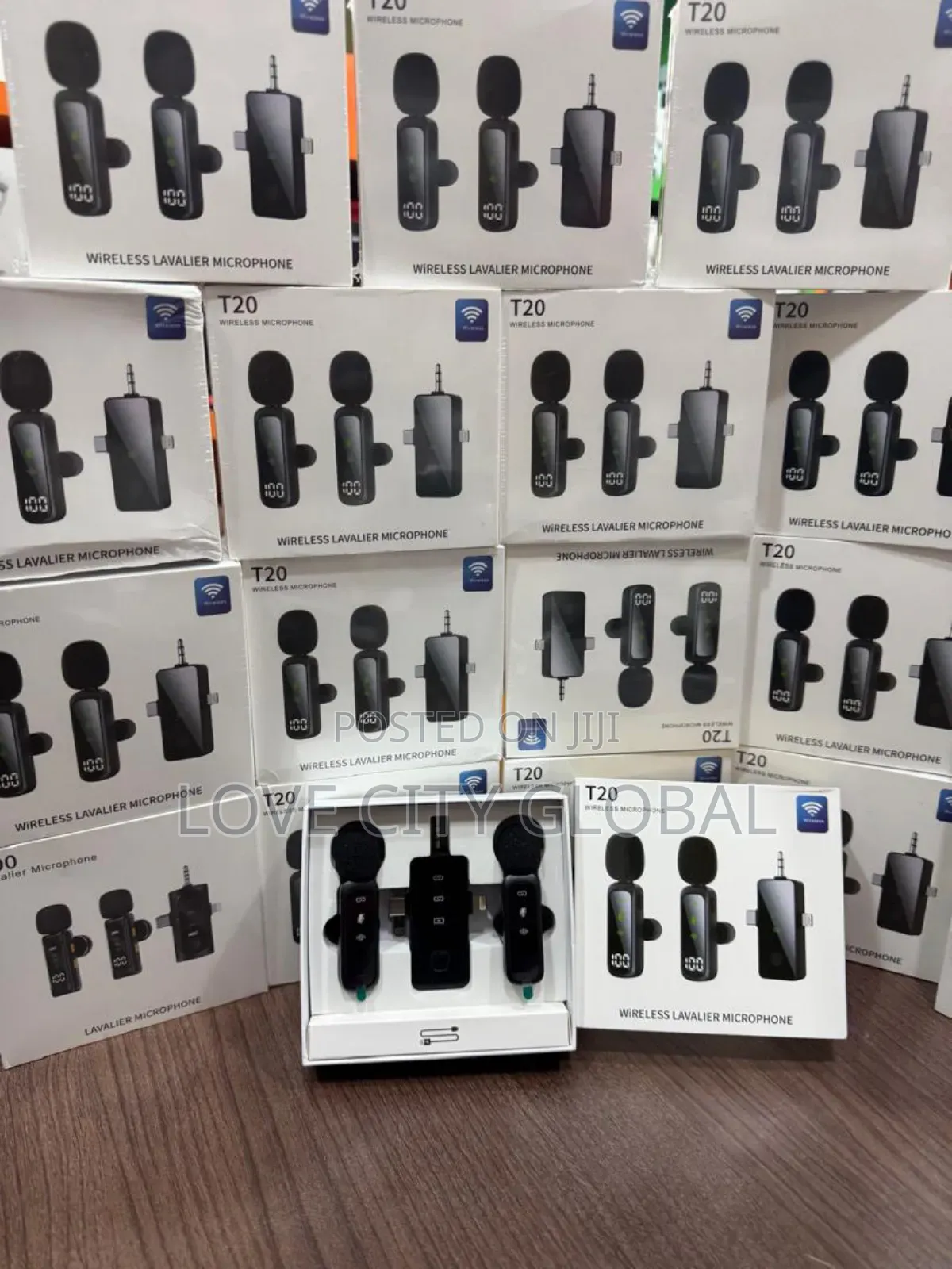 T20 Dual Anc Wireless Microphone Led Display for iPhone,Type C, Camera
