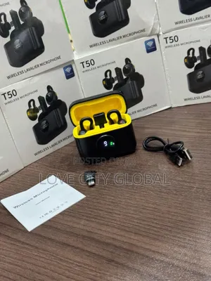 T50 Wireles Microphone Plug/Play Clip-on Magnetic Buckle Charge Case