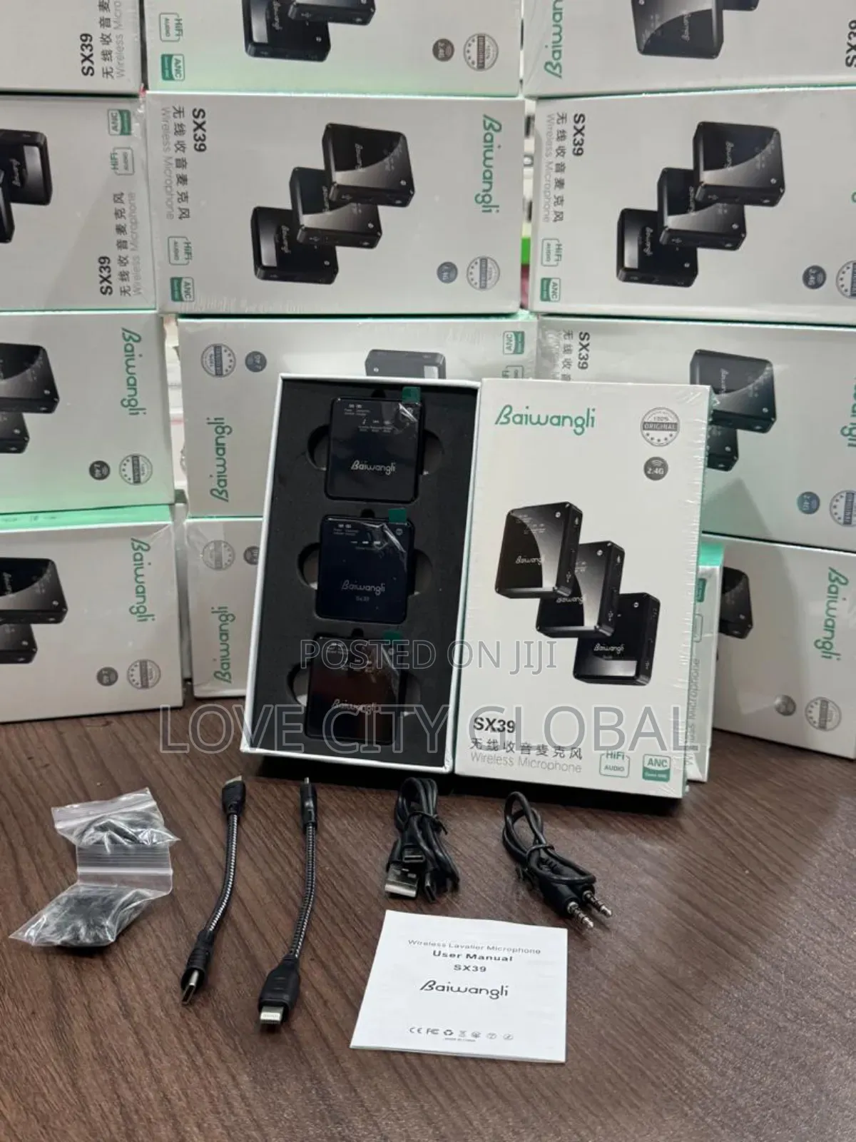 Sx39 Dual Anc Baiwangli Microphone 3in1 Receiver iPhone,Type C, Camera