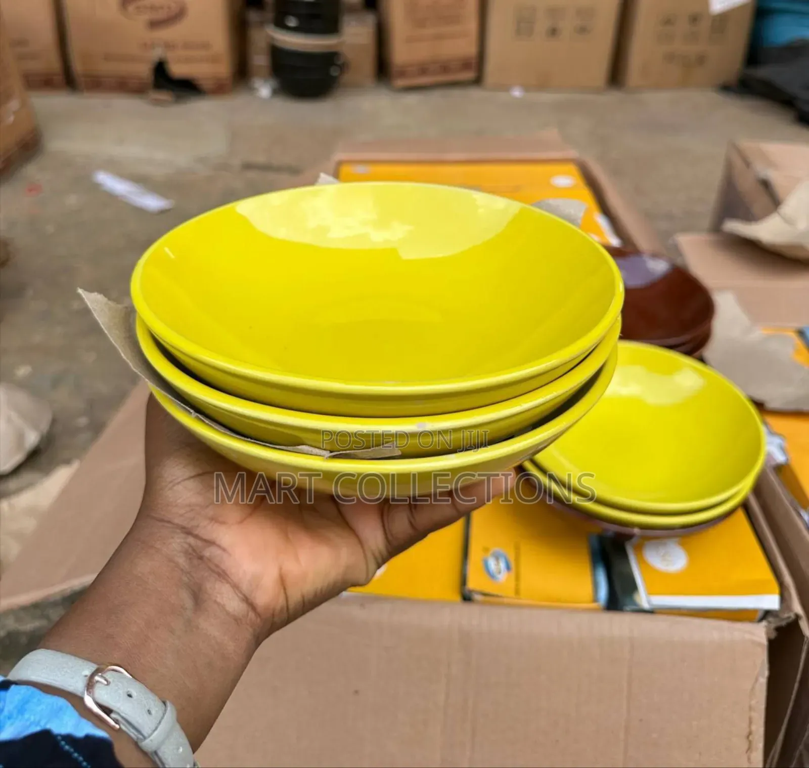 Ceramic Flat Bowl Set (3pcs) – Deep Durable Kitchen Bowls
