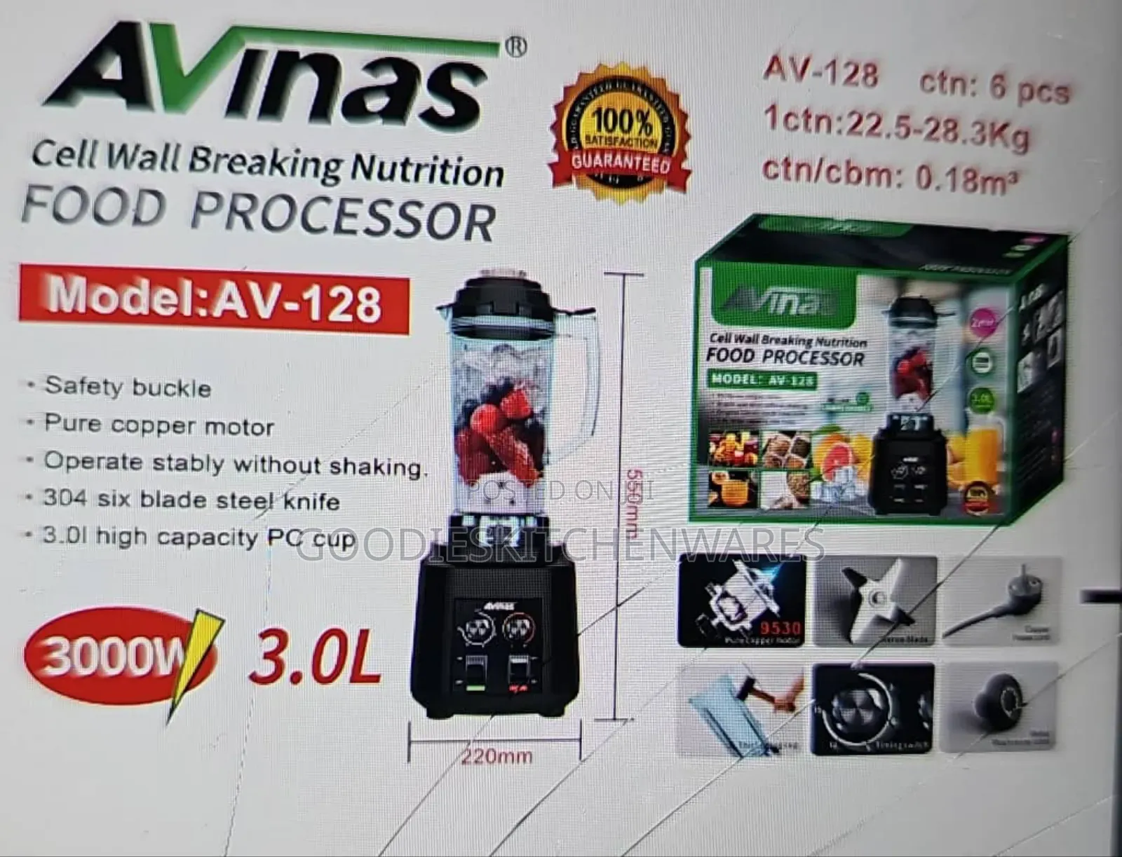 Avinas Cell Wall Breaking Blender High Quality