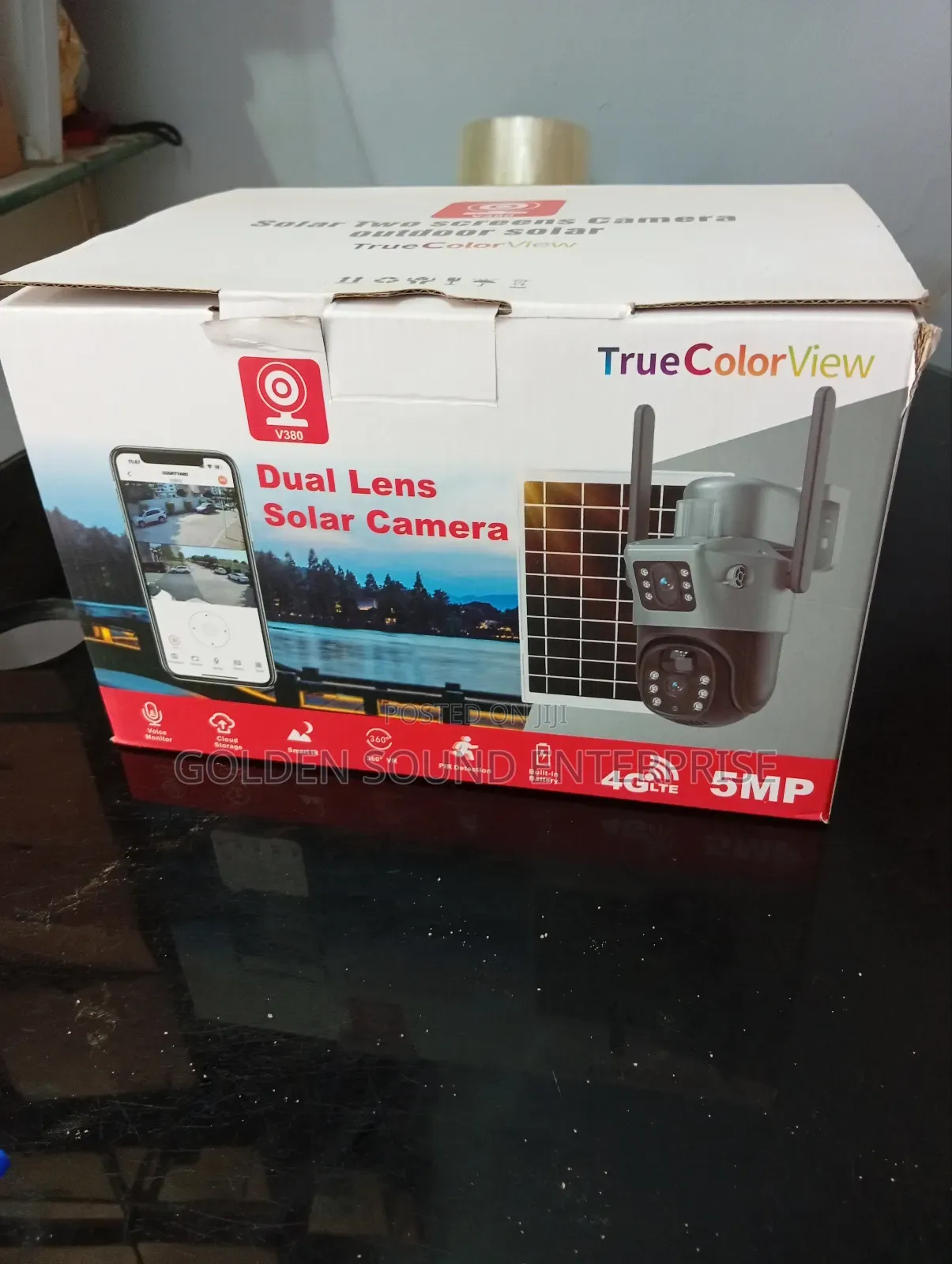 Professional Solar Surveillance Camera With Solar Panel