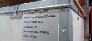 SMS Lithium Ion Battery 200ah 51.2v 10kwh 48v
