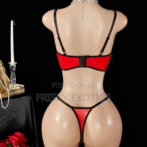 2pcs Leather Brallet Lingerie