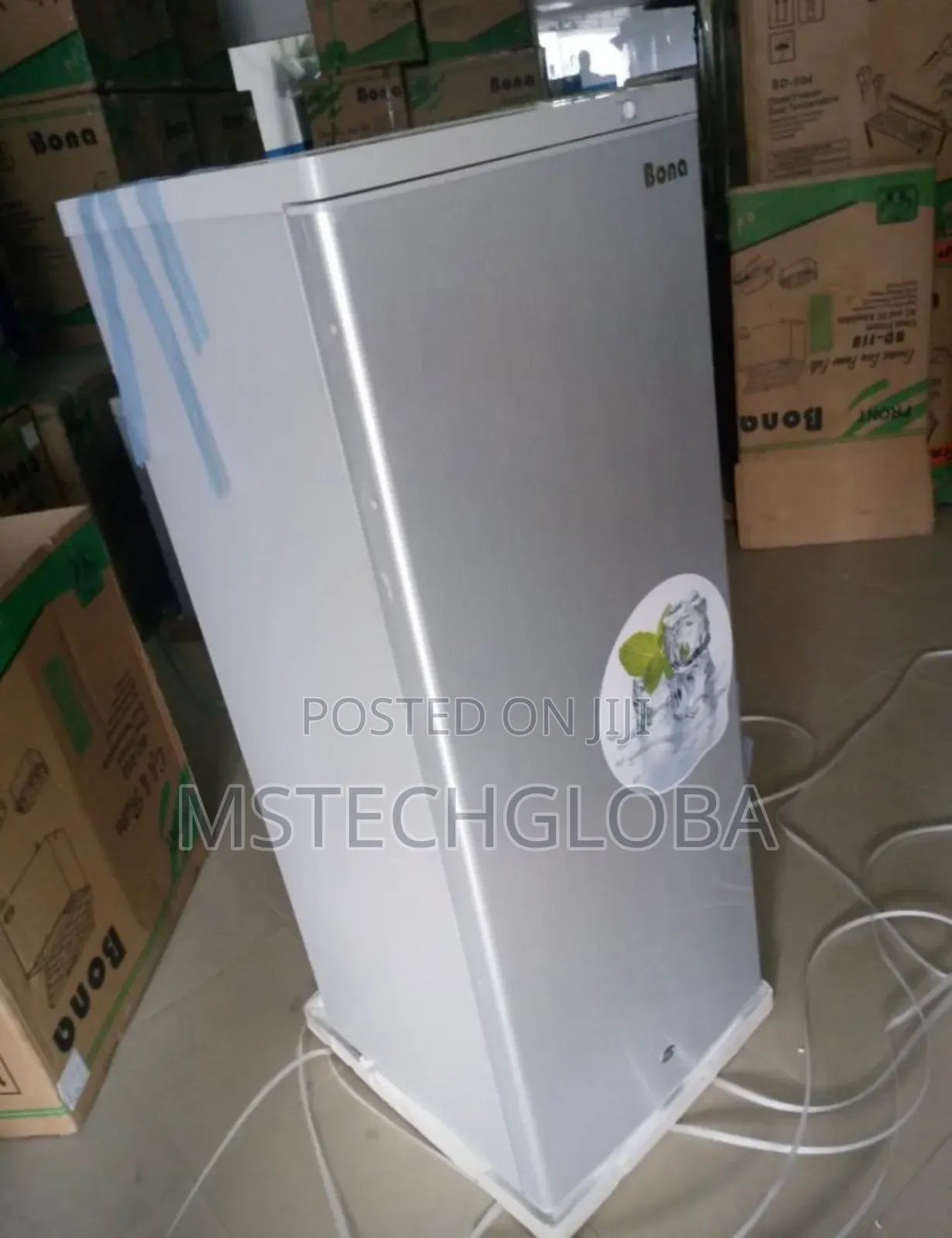 198l Ac/Dc Solar Ice Block Fridge Upright