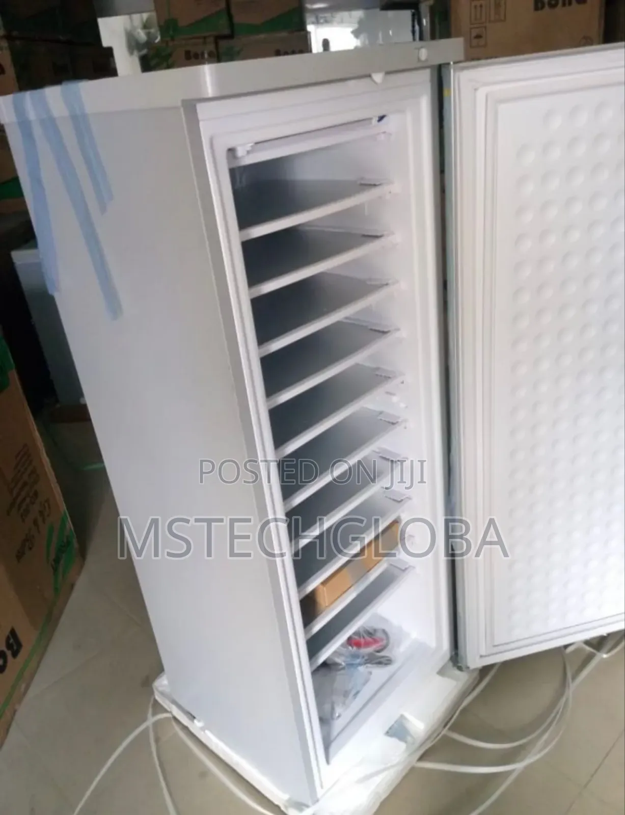 198l Ac/Dc Solar Ice Block Fridge Upright