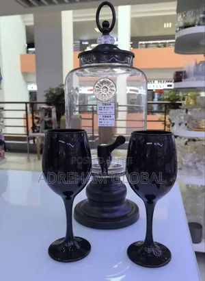 Light Luxury Glass Tea Set,Juice Drink Pot Cup Kettle With 6pcs Cups