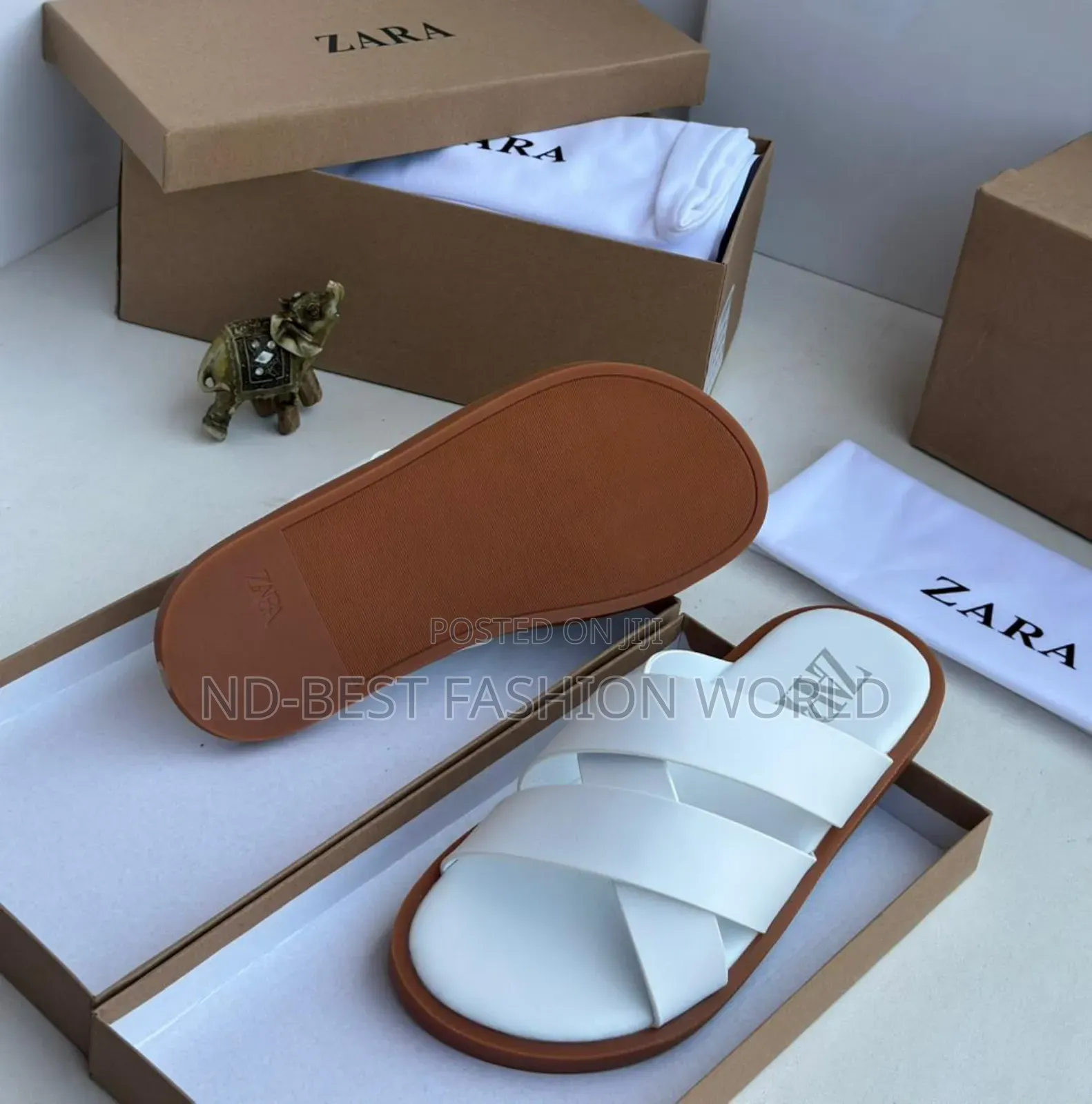 Zara Men's Leather Slippers