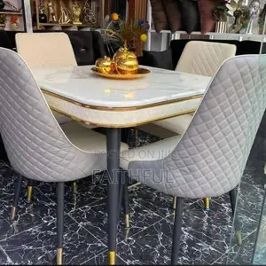 Marble Dining Table 4 Seters